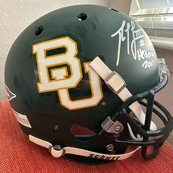Robert Griffin III Signed Baylor Bears Helmet w 2011 Heisman -  w COA by JSA - Picture 5 of 11